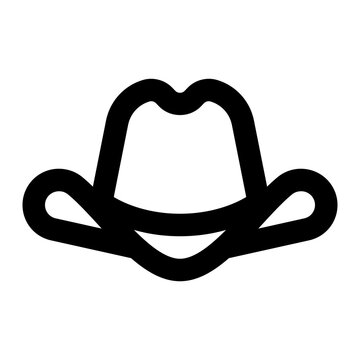 recommend clip art: cowboy hat, cap, hat, classic, headwear outline icon