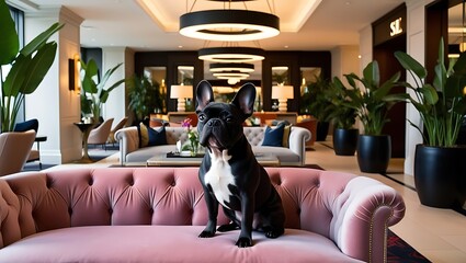 Discover the charm of French Bulldogs in their most captivating settings with this exquisite...