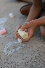 Sidewalk chalk, kids, art