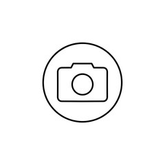 camera button icon vector illustration
