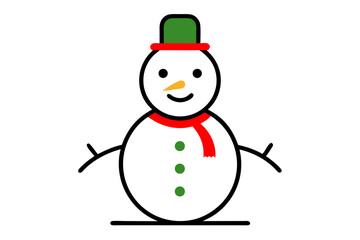 snowman with hat