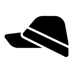 kepi cap, military, hat, cap, classic cap solid or glyph icon