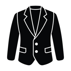 Blazer Silhouette vector illustration style design