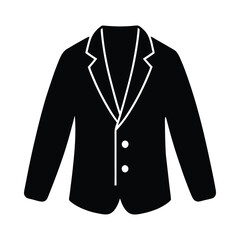 Blazer Silhouette vector illustration style design