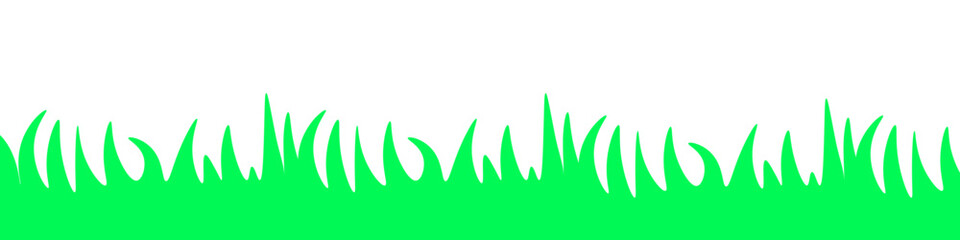 Grass icon. Flat style. Vector icon.