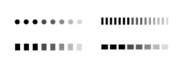 Color Tone Set Icons . Flat style. Vector icons.