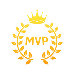 MVP icon. Flat style. Vector icon.