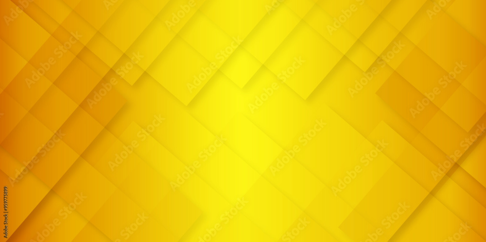 Poster abstract modern orange and yellow pattern geometric luxury gradient line background random square sh