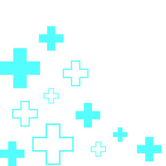 Obraz premium Blue Medical Cross