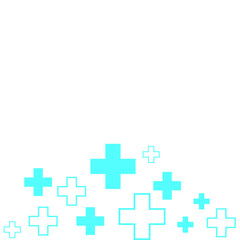 Obraz premium Blue Medical Cross