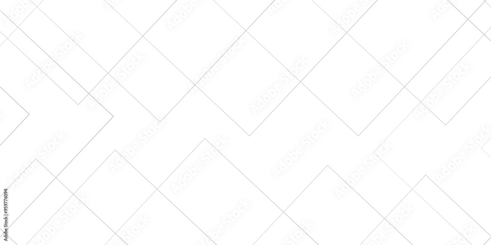 Poster abstract seamless random geometric white, gray square lines pattern on a transparent background desi