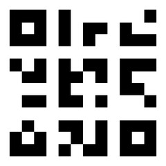Fototapeta premium Square Code QR