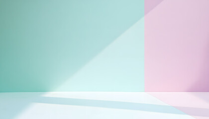 Obraz premium A single pastel color, such as mint green or lavender, providing a soothing and simple backdrop