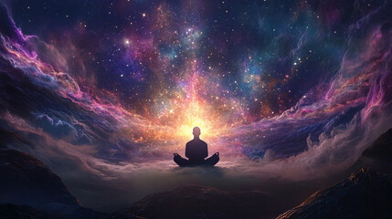 Embrace the art of meditation by picturing a star light fire burning brightly