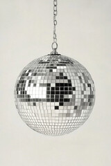 Fototapeta premium A photorealistic, hyperrealistic disco ball