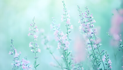 Naklejka premium A single pastel color, such as mint green or lavender, providing a soothing and simple backdrop