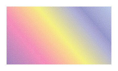 Abstract dreamy grainy background with pastel gradient of pink, yellow and purple colors for elegant and cute design