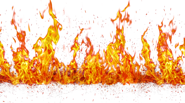 Witness a dynamic display of flames erupting and swirling with energy, creating a captivating contrast against a stark white backdrop, invoking a sense of rustic elegance.