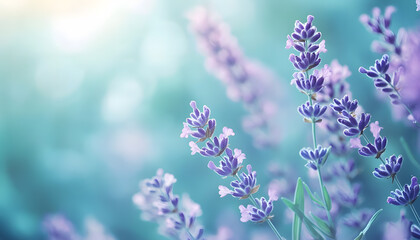Obraz premium A single pastel color, such as mint green or lavender, providing a soothing and simple backdrop