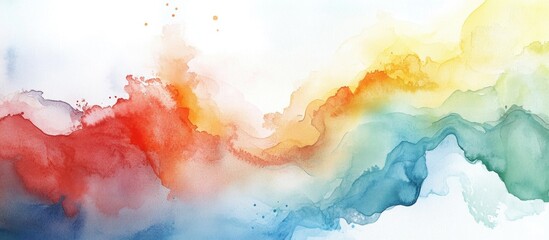 Obraz premium Vibrant Colorful Watercolor Abstract Artwork for Modern Lifestyle Decor