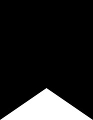 Bookmark, Favourite Flat Vector Icon. Premium Quality Design Element For Mobile app and Website. Save ribbon vector illustration button isolated on transparent background. Social media and ui symbol.