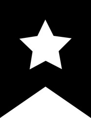 Bookmark, Favourite Flat Vector Icon. Premium Quality Design Element For Mobile app and Website. Save ribbon vector illustration button isolated on transparent background. Social media and ui symbol.