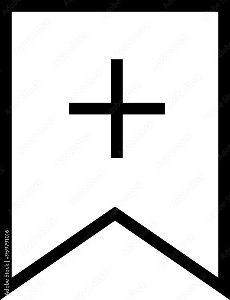Poster bookmark, favourite line vector icon. premium quality design element for mobile app and website. sav