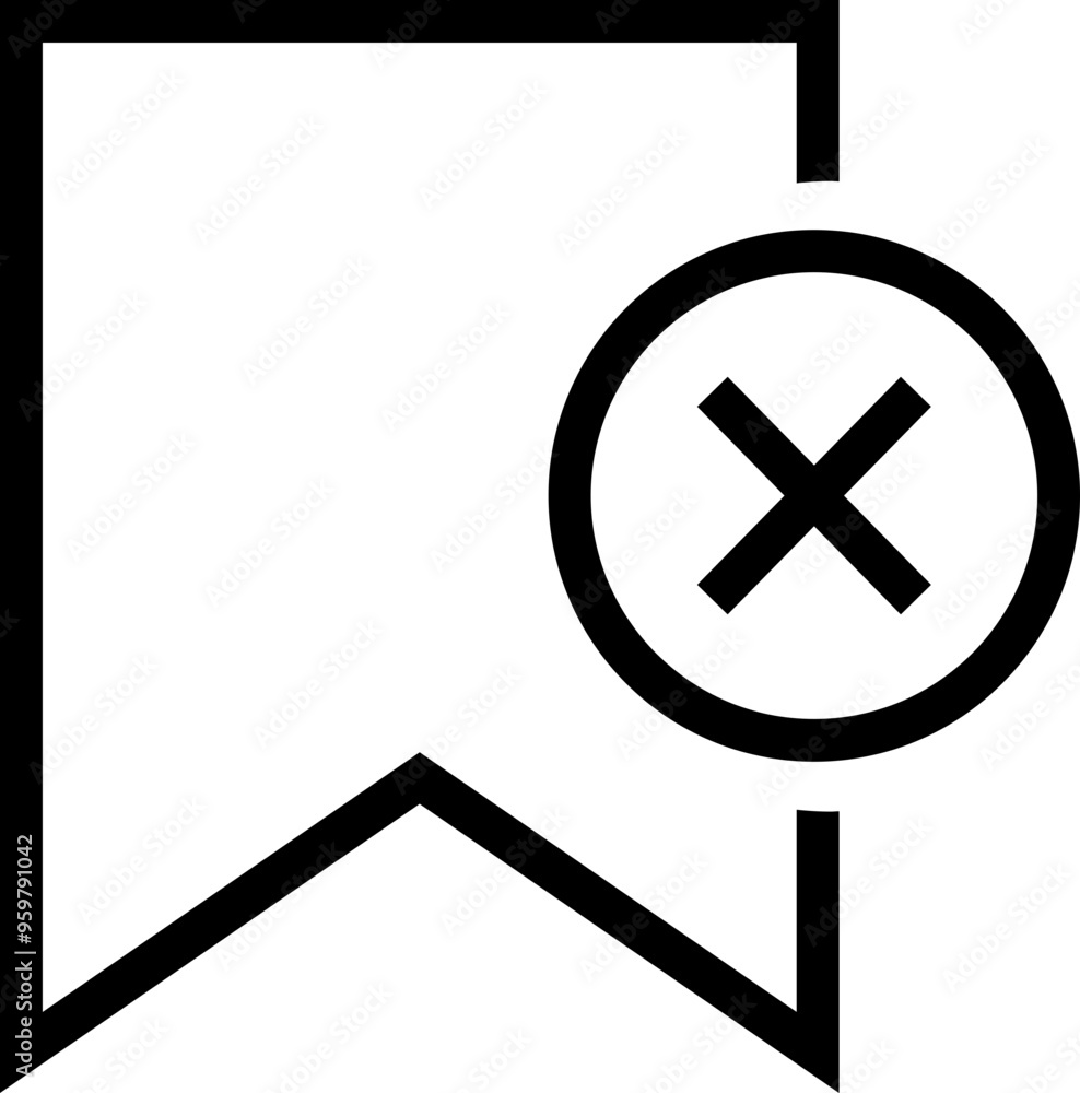 Poster bookmark, favourite line vector icon. premium quality design element for mobile app and website. sav