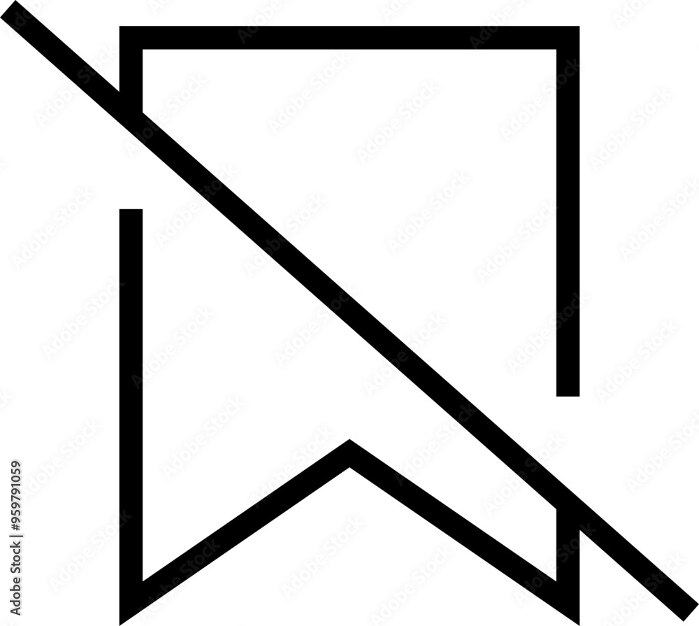 Poster bookmark, favourite line vector icon. premium quality design element for mobile app and website. sav
