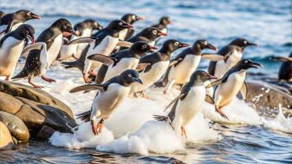 Obraz premium adelie penguin pygoscelis