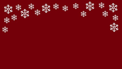 Christmas background illustration of Christmas snowflakes with copy space