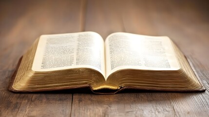 Holy Bible Illuminated by Light