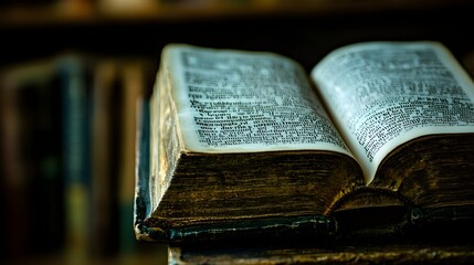 Obraz premium Holy Bible Illuminated by Light