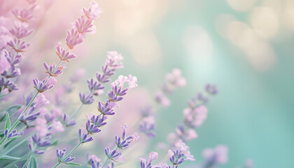 Obraz premium A single pastel color, such as mint green or lavender, providing a soothing and simple backdrop