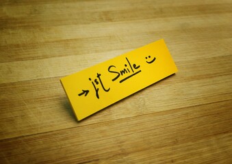 Smile sticky note
