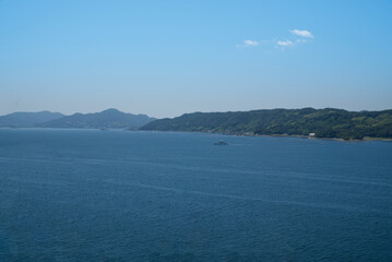 Gorgeous View of Karuga Seaside in Kure City, Hiroshima Prefecture, Japan.