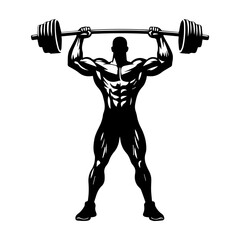  body builder man vector illustration