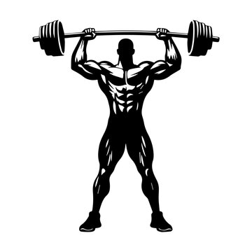 recommend clip art:  body builder man vector illustration