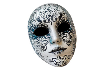 venetian carnival mask on white