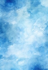 Obraz premium Abstract blue watercolor art