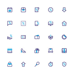 Black Friday Icon with Semibold Color Style. Shopping Icon Collection with Editable Stroke and Pixel Perfection