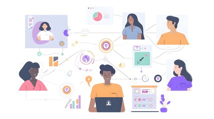 Infographic representing retention rates, illustrating the percentage of users who continue to engage with a product or service over time, highlighting effective engagement strategies