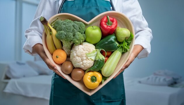 person holding a harit cheps of vegetables