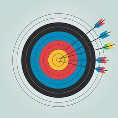 illustration of a archery target 