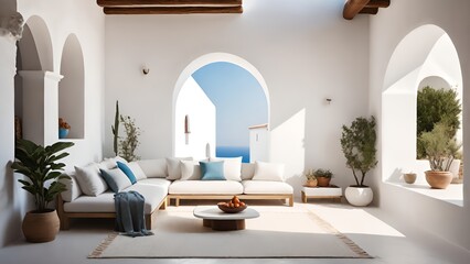 Interior of a Mediterranean style home