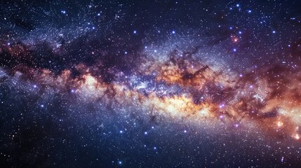 Celestial sphere with twinkling stars and distant galaxies.