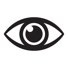 Human eye icon, eyeball vector icon.