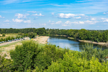 Panoramic view of the Dniester River in Transnistria