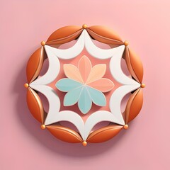 Fototapeta premium 3d art of Minimalist, botanical-inspired, ornamental, nature, abstract, leaves, floral, simplicity, contour, plant, outline, foliage, monochrome, elegant, delicate, organic, modern, sketch, pattern