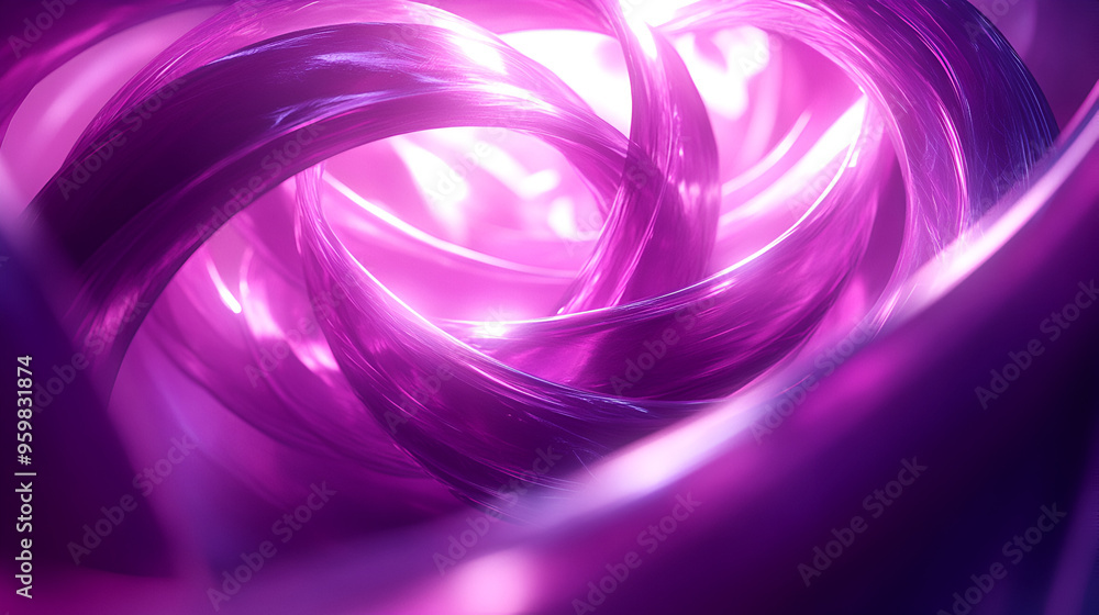 Aufkleber abstract swirling purple light with luminous effects in a dynamic display of color and movement, cap